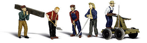 Woodland Scenics A1898 HO Scenic Accents Rail Worker Figures (Set of 8)