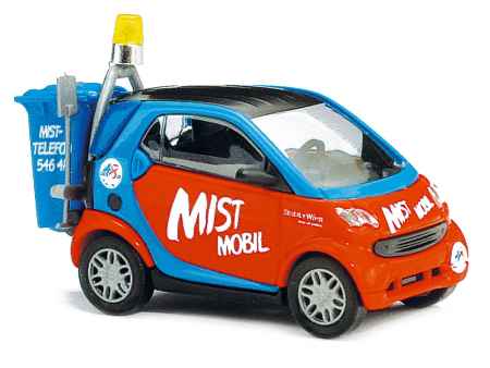 Busch 48936 HO Mist Mobil Smart City Coupe Fortwo