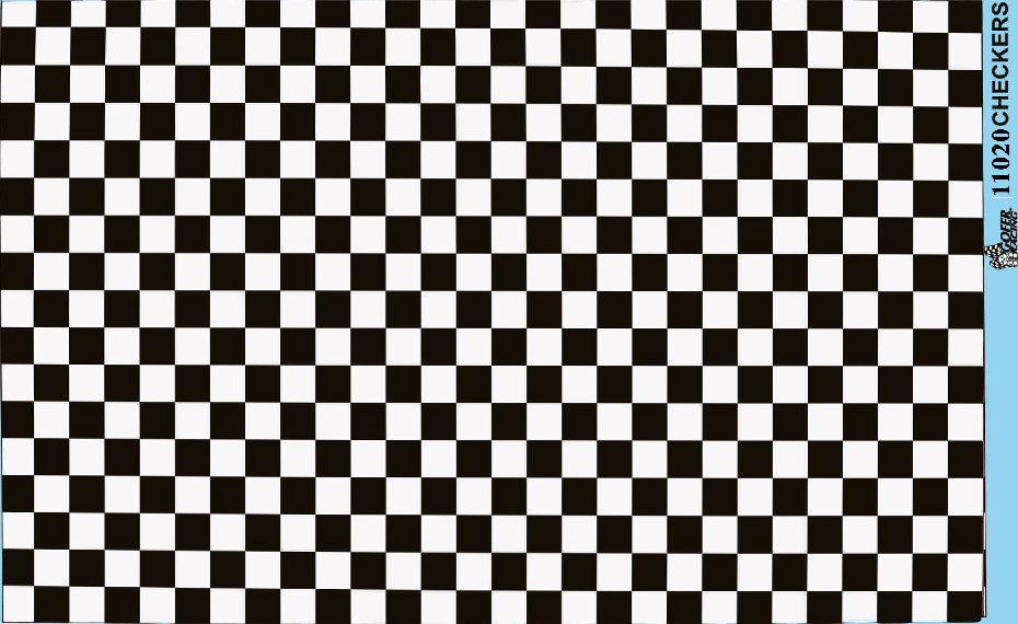 Gofer Racing 11020 1:24-1:25 Checkers (Black/White)