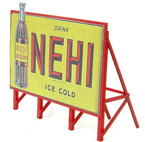 JL Innovative Design 982 HO 1940s Nehi Custom Billboard Sign