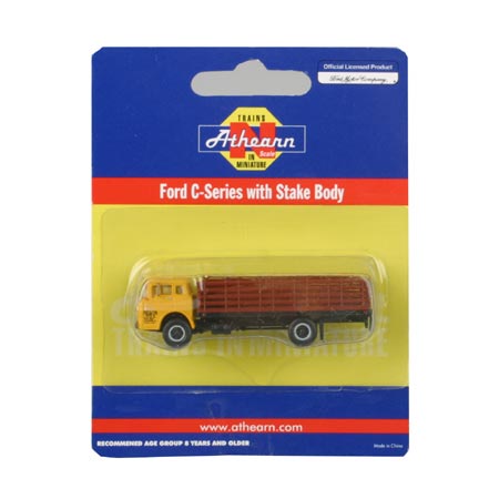 Athearn 10065 N Preston Ford C Stake Bed Yellow