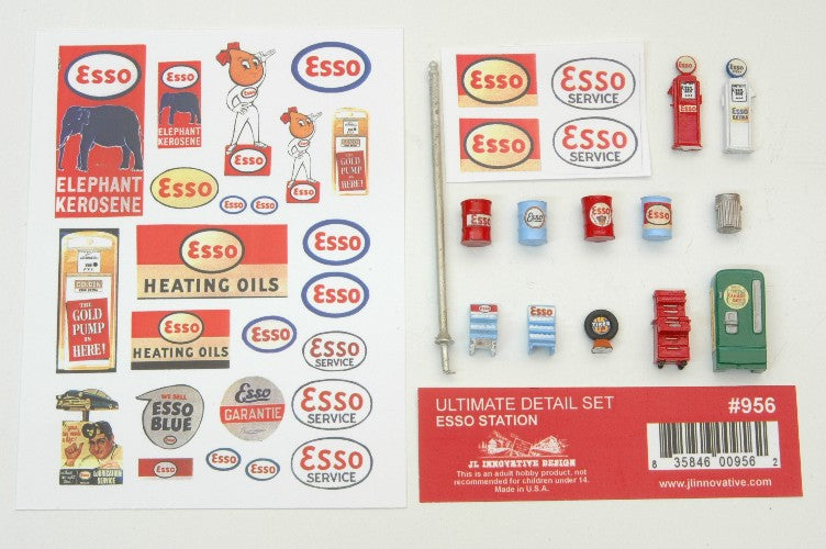 JL Innovative Design 956 HO Esso Gas Station Ultimate Detail Set