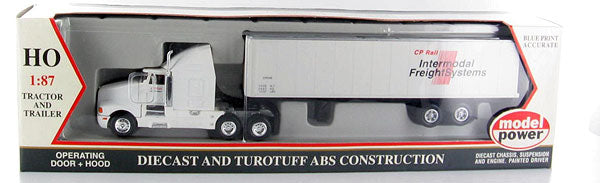Model Power 18007 1:87 HO CP Rail T600 Long Haul w/Box Trailer