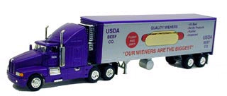 Model Power 23002 1:87 Long Haul Tractor w/USDA Refrigerated Trailer