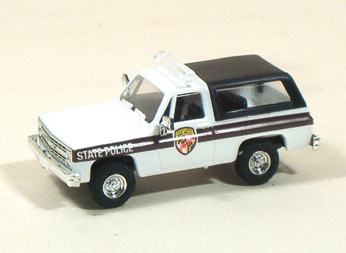 Trident Miniatures 90207 HO Chevrolet Blazer Maryland State Police Vehicle