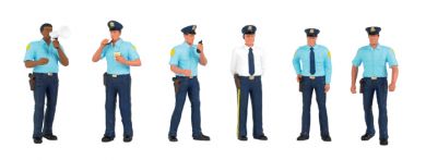 Bachmann 33154 O Police Squad Figures (Set of 6)