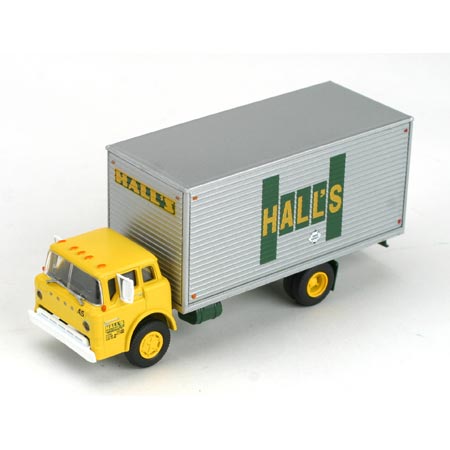 Athearn 2759 HO Scale Hall's Ford C Series Single Axle & Van Body Truck