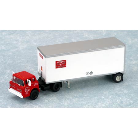 Athearn 91024 HO Scale Ready to Roll ADVANCED Ford C W/ 28’ Wedge Trailer