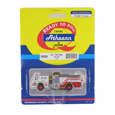 Athearn 92009 HO D. C. Ford "C" Fire Truck Fire Dept Ready To Roll
