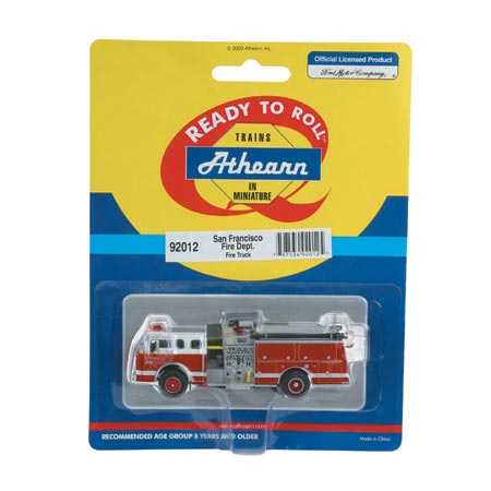 Athearn 92012 1:87 San Francisco Ford "C" Fire Truck