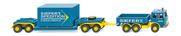 Wiking 050402 1:87 Siefert MAN 19.230 Heavy Truck and Lowloader