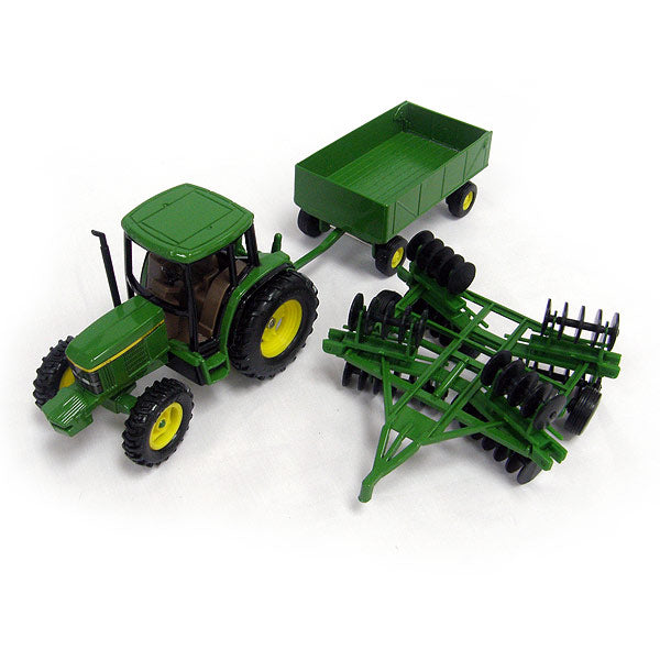 Ertl 15489 1:32 John Deere 6410 Tractor with Barge Wagon and Disc