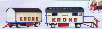 Preiser 21052 HO Circus Krone Women Toilet & Equipment Caravan Plastic Kit