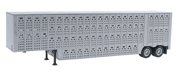 Herpa 5354 1:87 48’ Livestock Trailer Silver