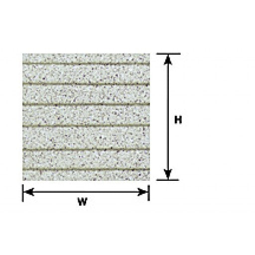 Plastruct 91642 G 24" x 7" Asphalt Shingle Sheet