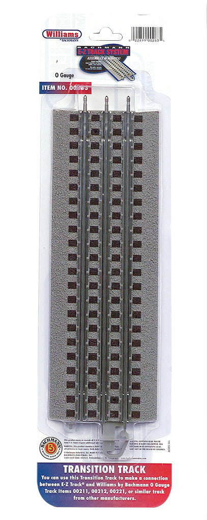 Williams 00283 Bachmann O E-Z to O Gauge Tubular Transition Track