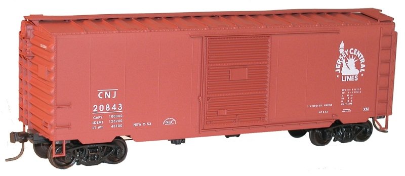 Accurail 3451 HO CNJ 40' PS-1 Boxcar #20843