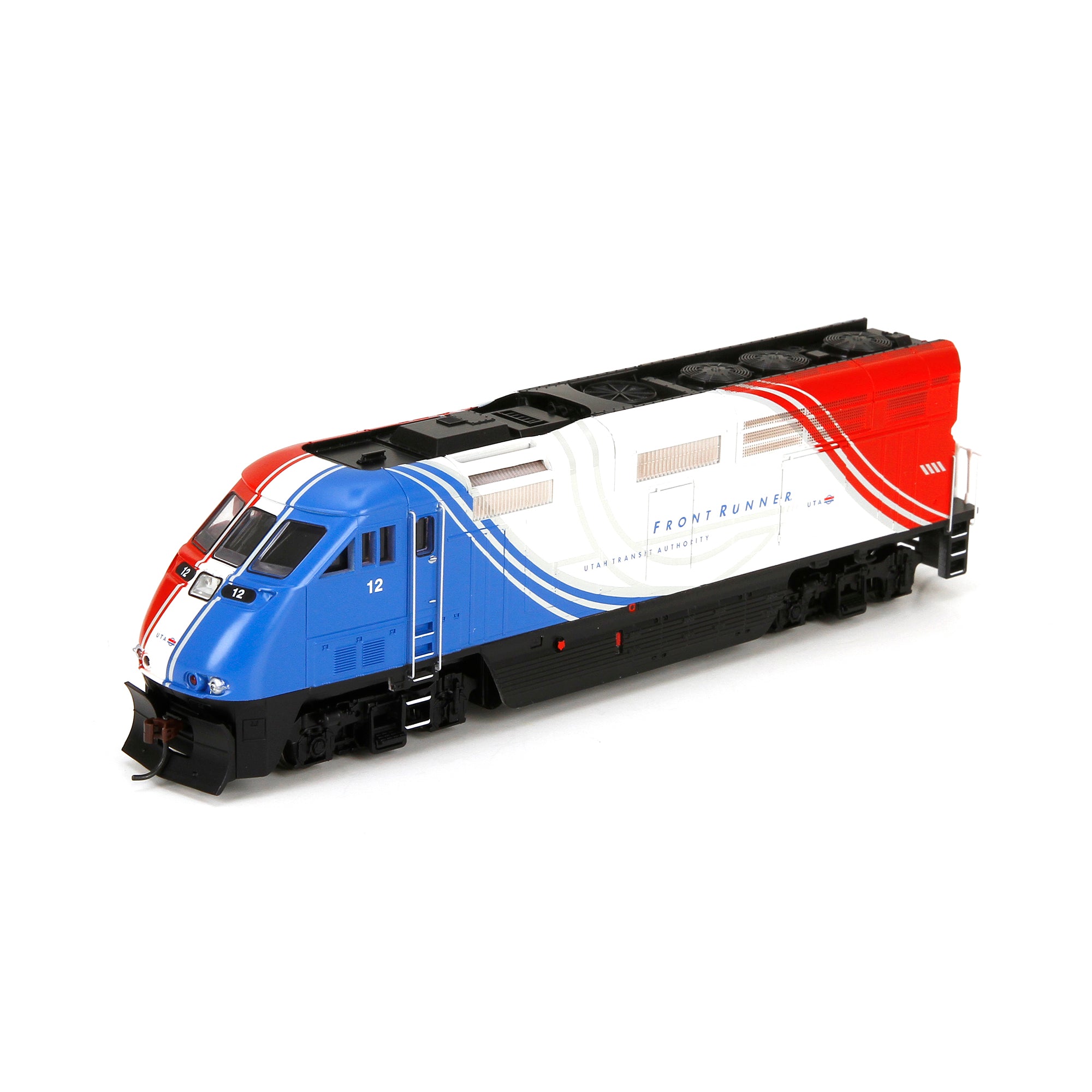 Athearn 25799 HO Utah Frontrunner/UTAX F59PHI #12 – Trainz
