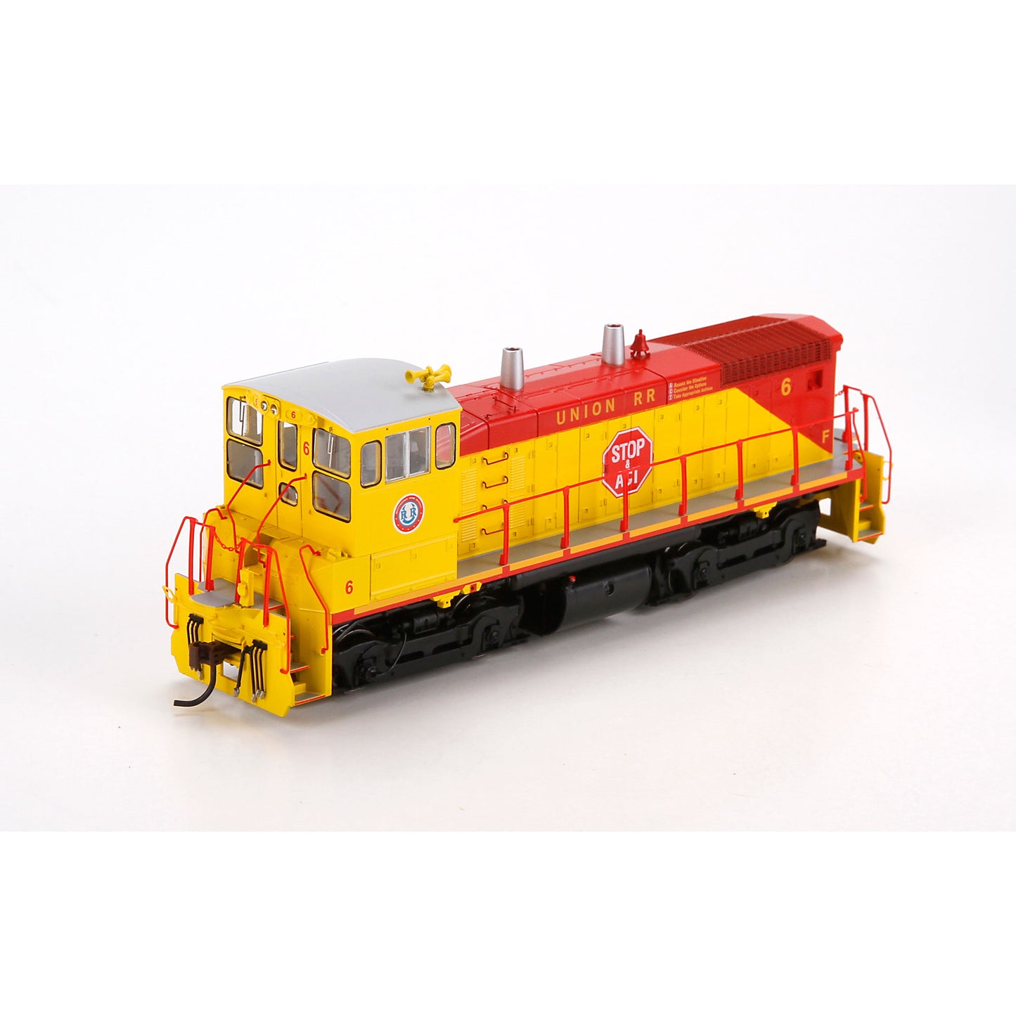 Athearn 96743 HO Union Railroad Yellow & Red SW15000 Diesel Locomotive #6