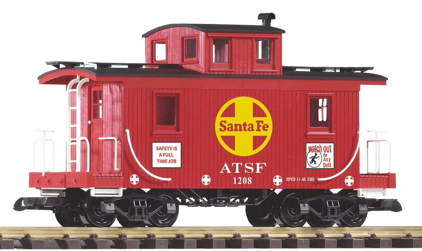 Piko 38945 G Santa Fe Wood Caboose #1208