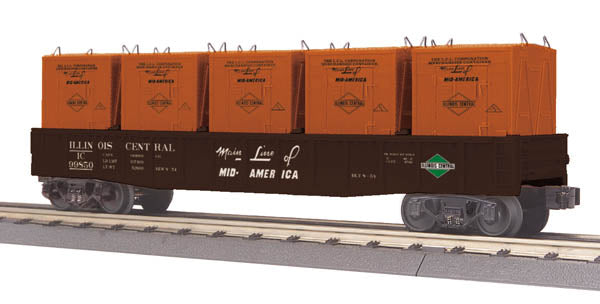MTH 30-72129 O IC Gondola w/LCL Containers