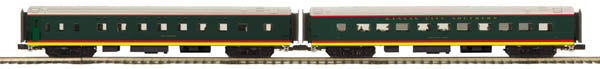 MTH 20-66222 O KCS 70' Streamlined Smooth Sided Sleeper/Diner Set (Set of 2)