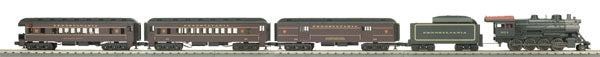 MTH 30-4227-1 Pennsylvania RailKing 2-8-0 O Gauge Steam Train Set w/P-S 3.0