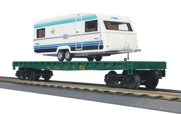 MTH 30-76536 Maine Central 50' Flat Car w/Camper