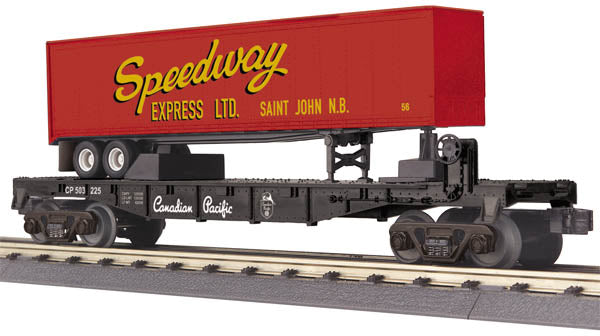 MTH 30-76545 Canadian Pacific Flat Car w/ Trailer