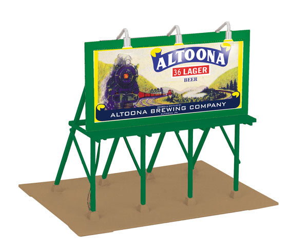 MTH 30-90481 Altoona "36 Lager" Lighted Billboard