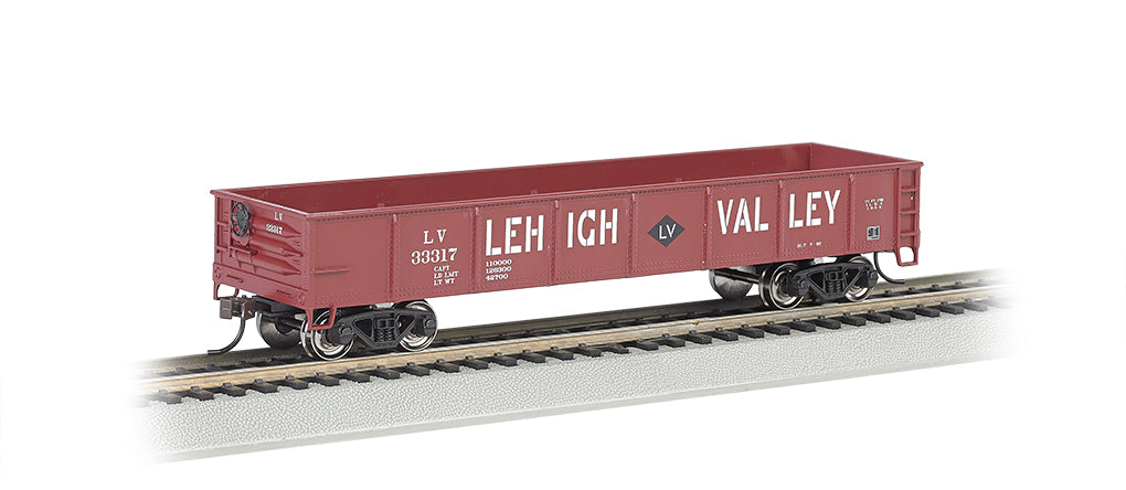Bachmann 17227 HO Lehigh Valley 40' Red Gondola