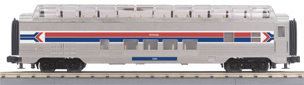 MTH 30-67796 O-27 60' Streamline Full Vista Dome, Amtrak