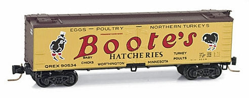 Micro-Trains 51800150 Z Boote's Hatcheries 40' Reefer w/ Flat Under Frame #90534