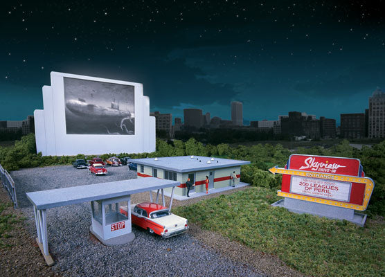 Walthers 933-3478 HO Skyview Drive-In Theater Kit