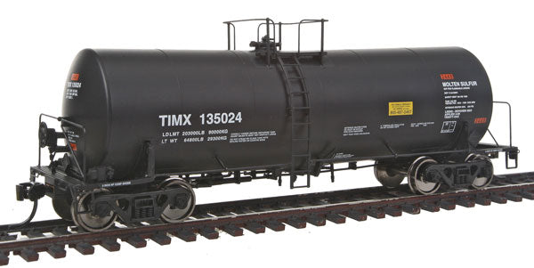 Walthers 920-100035 HO TIMX 40' Trinity 14,000 Gallon Sulfur Tank Car #135024