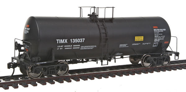 Walthers 100036 HO TIMX 40' Trinity 14,000 Gallon Molten Sulfur Tank Car #135037