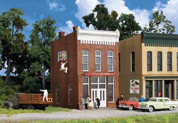 Walthers 933-3658 HO Scale Midtown Appliance Sales & Service Building Kit