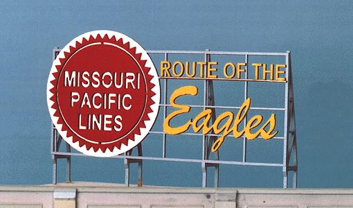 Blair Line 2530 HO, S, O Missouri Pacific Lines Laser-Cut Billboard Sign Kit