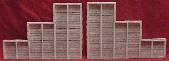 Pre-Size 107 HO 6-3/4 x 4-1/2 17 x 11.5 cm. Tunnel Abutments Timber (Pack of 2)