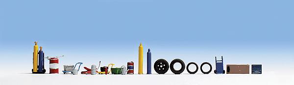 Noch 14815 HO Auto Workshop Scenic Accessory Sets