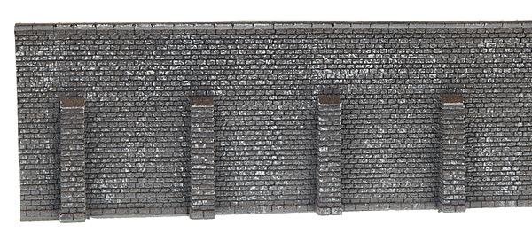 Noch 34857 N 15.5" x 2.9" Extra Long Gray Brick Retaining Wall