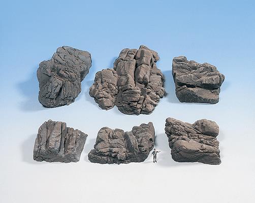 Noch 58452 HO Molded Foam Rock Pieces - Sandstone (Pack of 6)
