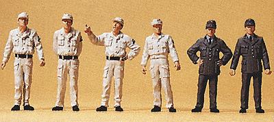 Preiser 10457 HO Federal Tech Emergency Workers Figures (Set of 6)