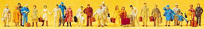 Preiser 14401 HO Standing and Walking Passengers Figures (Set of 24)