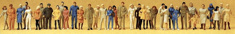 Preiser 14402 HO Passer-byes Standing / Walking People (Set of 36)