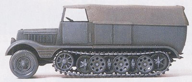Preiser 16538 HO German Army WWII SdKfz 11 Medium Half Track Plastic Model Kit
