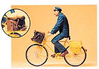 Preiser 45073 G France Postman on Bicycle Figure