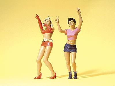 Preiser 45147 G Pop Star with Fan Figures (Set of 2)