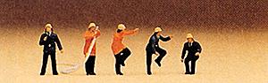 Preiser 79115 N Firemen in Action Poses Figures (Set of 5)