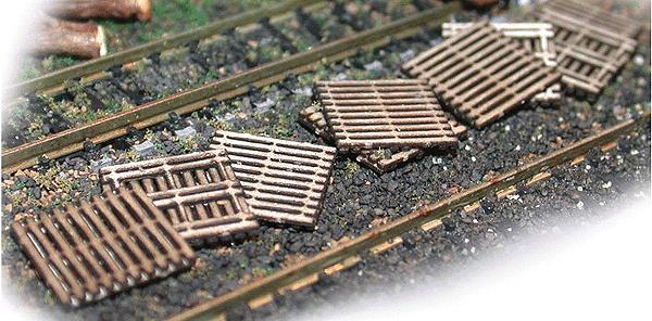 The N Scale Architect 716-20038 N Scale Wooden Pallets Laser Cut Kit